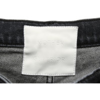 Mother Jeans aus Baumwolle in Grau