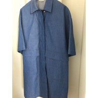 Dries Van Noten Jacke/Mantel aus Baumwolle in Blau