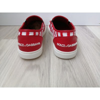 Dolce & Gabbana Sneakers Canvas & Leren in Wit