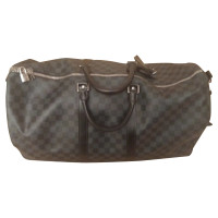 Louis Vuitton Keepall 55 Leather in Grey