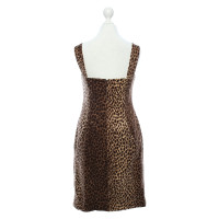 Dolce & Gabbana Samt-Kleid mit Animal-Print