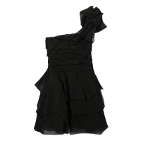 Ermanno Scervino Kleid aus Seide in Schwarz
