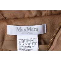 Max Mara Giacca/Cappotto in Lana in Beige