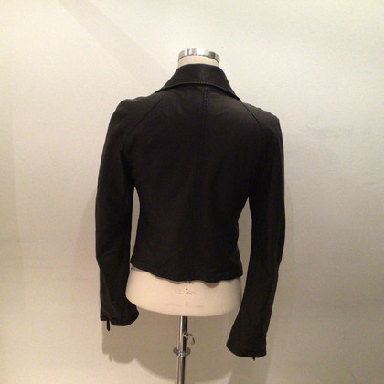 Drome Jacke/Mantel aus Leder in Schwarz
