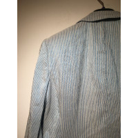 Giorgio Armani Jacket/Coat Silk in Turquoise