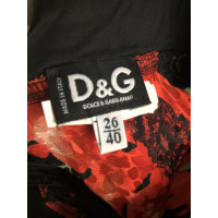 D&G Kleid aus Seide in Schwarz