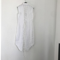 Thom Browne Kleid aus Baumwolle in Weiß