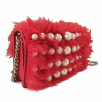Miu Miu Clutch Bag Leather in Red