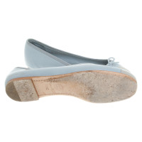 Chanel Slipper/Ballerinas aus Leder in Blau