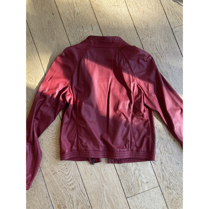 Prada Jacket/Coat Leather in Red