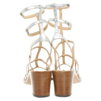 Isabel Marant Sandals Leather in Silvery