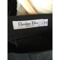 Christian Dior Hose aus Baumwolle in Schwarz