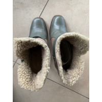 Grey Mer Stiefel aus Leder in Khaki