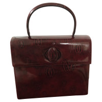 Cartier Handbag Patent leather in Bordeaux