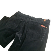 7 For All Mankind Trousers Cotton in Black
