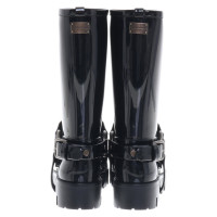 Dolce & Gabbana Gummistiefel in Schwarz