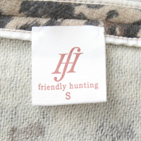 Friendly Hunting Cashmere Cardigan in Beige / grey