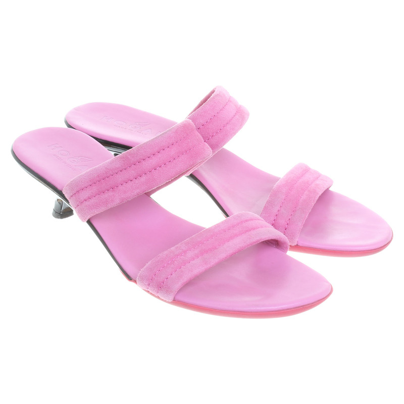 Hogan Sandals with suede leather belt