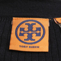 Tory Burch cardigan a costine in blu scuro