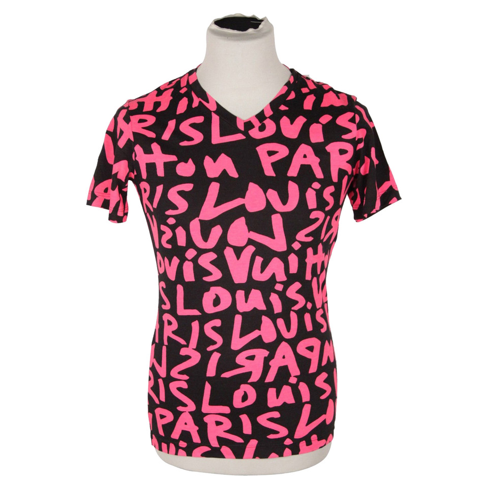 shirt, graffiti, t-shirt, hot pink & black, louis vuitton tshirt, louis  vuitton, old school graffiti t-shirt - Wheretoget