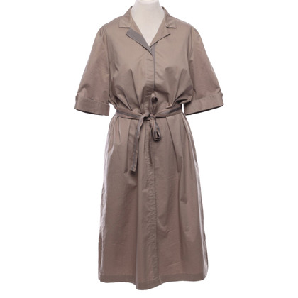 Peserico Dress Cotton in Taupe