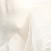 Marchesa Vestito in Seta in Bianco