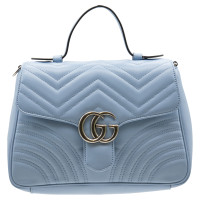 Gucci GG Marmont Top Handle Bag en Cuir