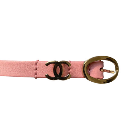 Chanel Gürtel aus Leder in Rosa / Pink