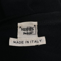 Hermès Oberteil aus Viskose in Schwarz