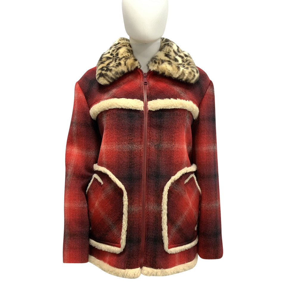 N°21 Jacke/Mantel aus Wolle in Rot