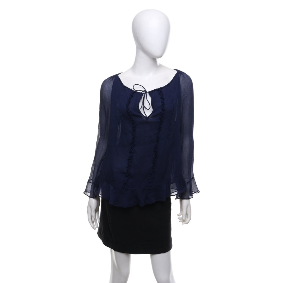 Diane Von Furstenberg Silk top in blue