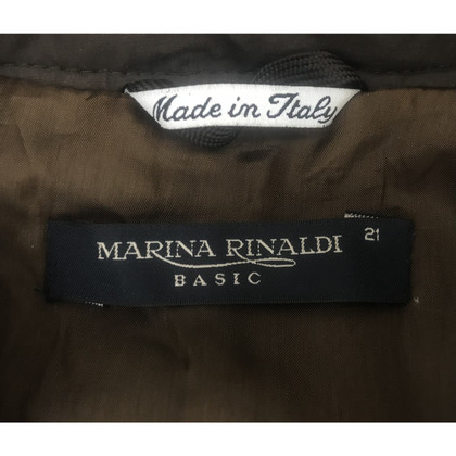 Marina Rinaldi Jacke/Mantel aus Baumwolle in Braun