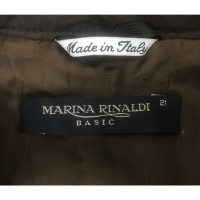 Marina Rinaldi Giacca/Cappotto in Cotone in Marrone