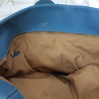 Hermès Reisetasche aus Leder in Blau