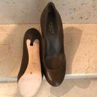 Gucci Chaussures compensées en Cuir en Marron