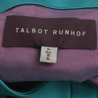 Talbot Runhof Gedrapeerd satijnen jurk