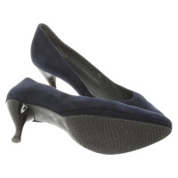 Stuart Weitzman Pumps/Peeptoes aus Leder in Blau