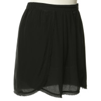Maje Silk skirt in black
