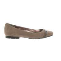 Calvin Klein Slippers/Ballerinas Leather in Taupe