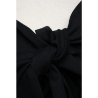 Donna Karan Jacke/Mantel aus Wolle in Schwarz