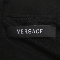 Versace Gerafftes Kleid in Schwarz