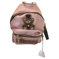 Moschino Backpack Leather in Pink