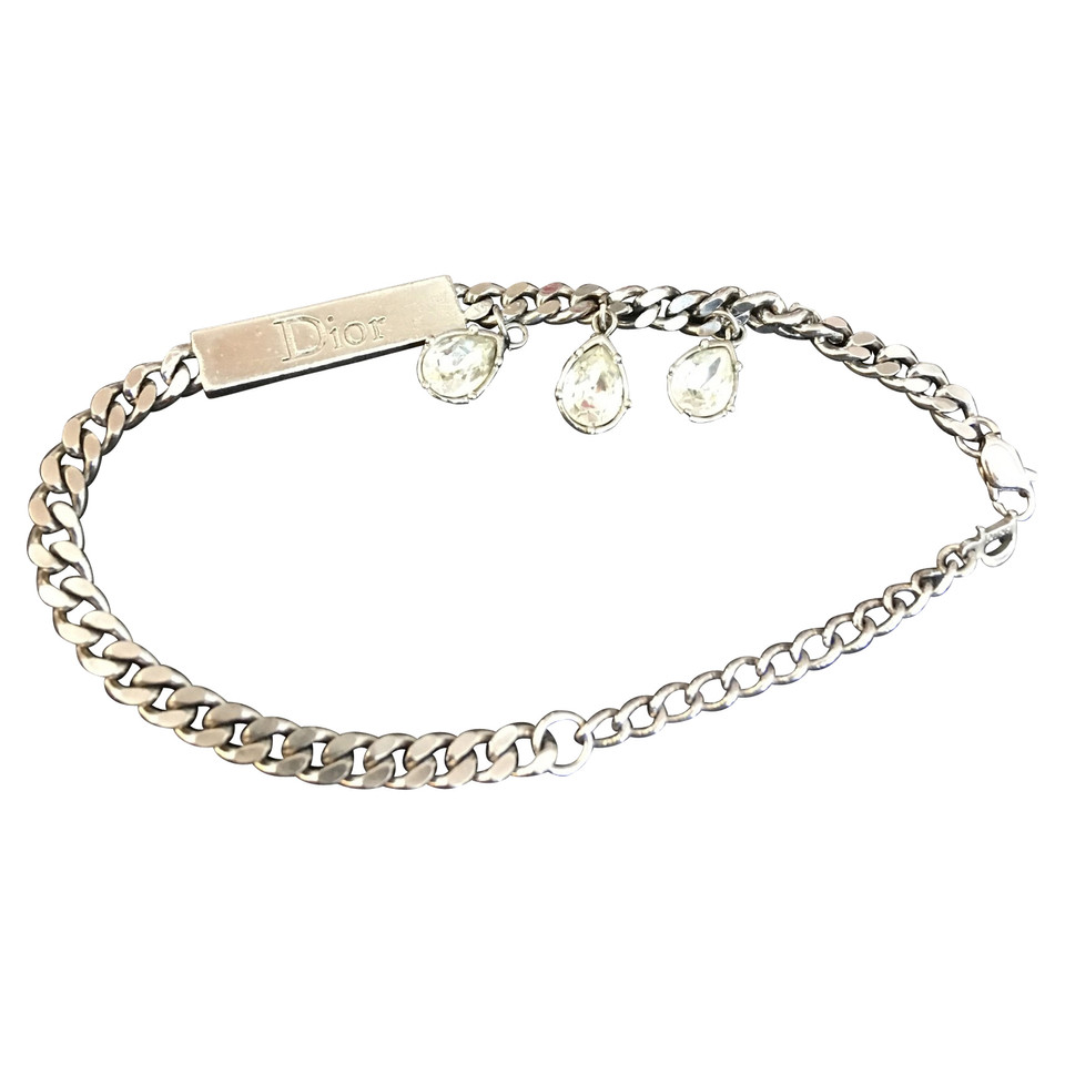Christian Dior Bracelet with rhinestone pendants