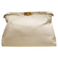 Fendi Peekaboo Bag Large Leather in White