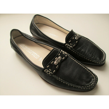 Agl Slippers/Ballerinas Leather in Black