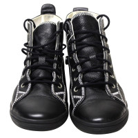 Chanel Sneakers Leer in Zwart