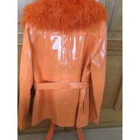 Saks Potts Jacket/Coat Leather in Orange
