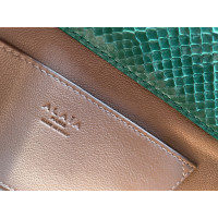 Alaïa Clutch Bag Leather in Green