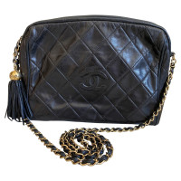 Chanel Camera Bag Leer in Zwart