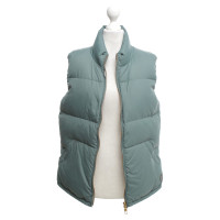 Closed Quilted vest in light green